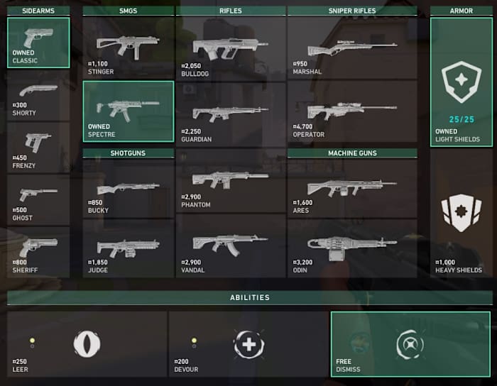 Half buy in Valorant